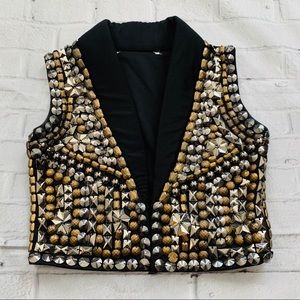 Studded Dance Vest Adult Small